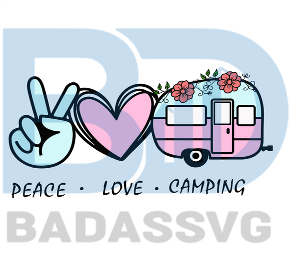 Free Free 162 Peace Love Camping Svg SVG PNG EPS DXF File