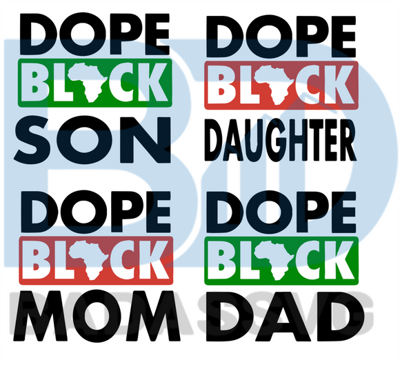 Download Dope Black Family Bundle Svg Trending Svg Juneteenth Svg Black Svg Badassvg