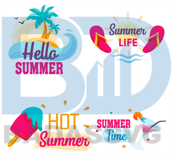 Download Summer Shirt Gift Svg Family Vacation Svg Summer Time Svg Friendship Svg Funny Summer Svg Summer Ice Cream Vector Bundle Svg Badassvg