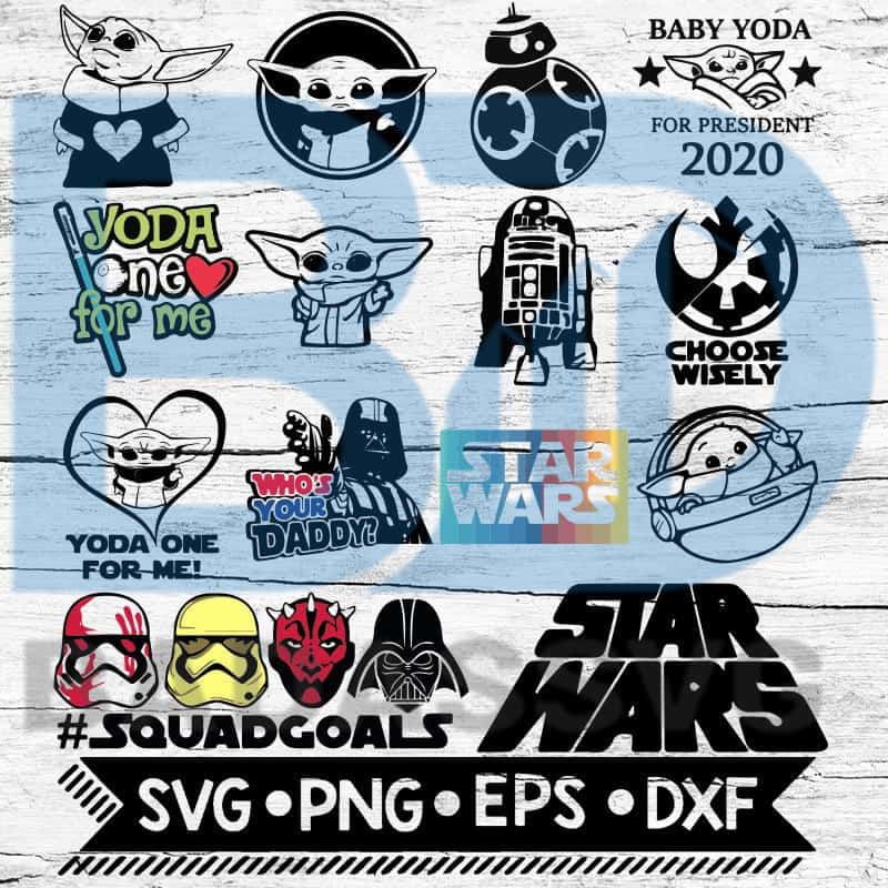 Download Baby Yoda Bundle Svg, Star Wars Svg, Baby Yoda Sticker, Baby Yoda Mug1 - badassvg