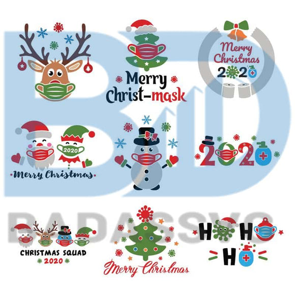 Download Christmas 2020 Svg Bundle Quarantine Merry Christmas Svg Funny Chris Badassvg