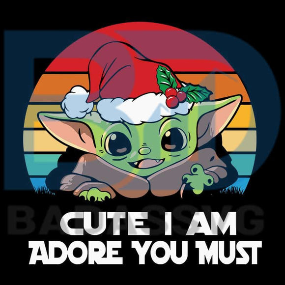 Download Christmas Baby Yoda Png Cute I Am Adore You Must Yoda Santa Claus S Badassvg