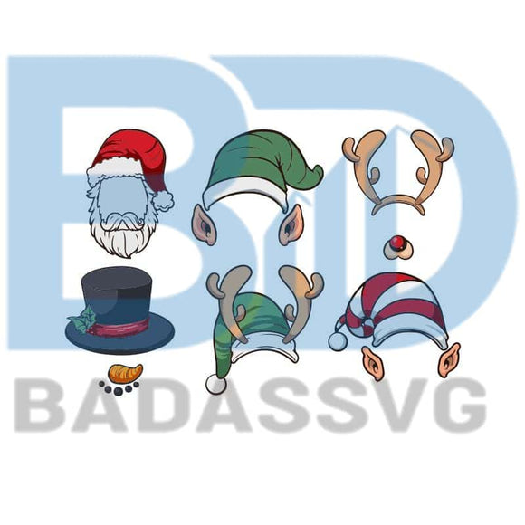 Christmas Hat Svg Santa Hat Svg Snowman Hat Hat Svg Santa Svg San Badassvg