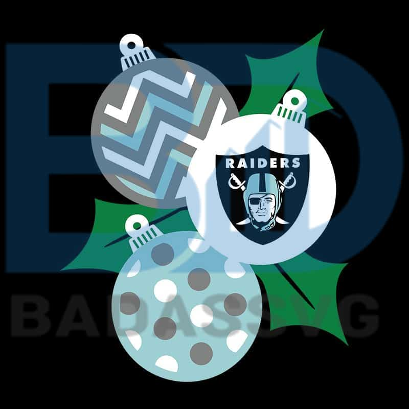 Download Christmas Ornaments Las Vegas Raiders,NFL Svg, Football ...