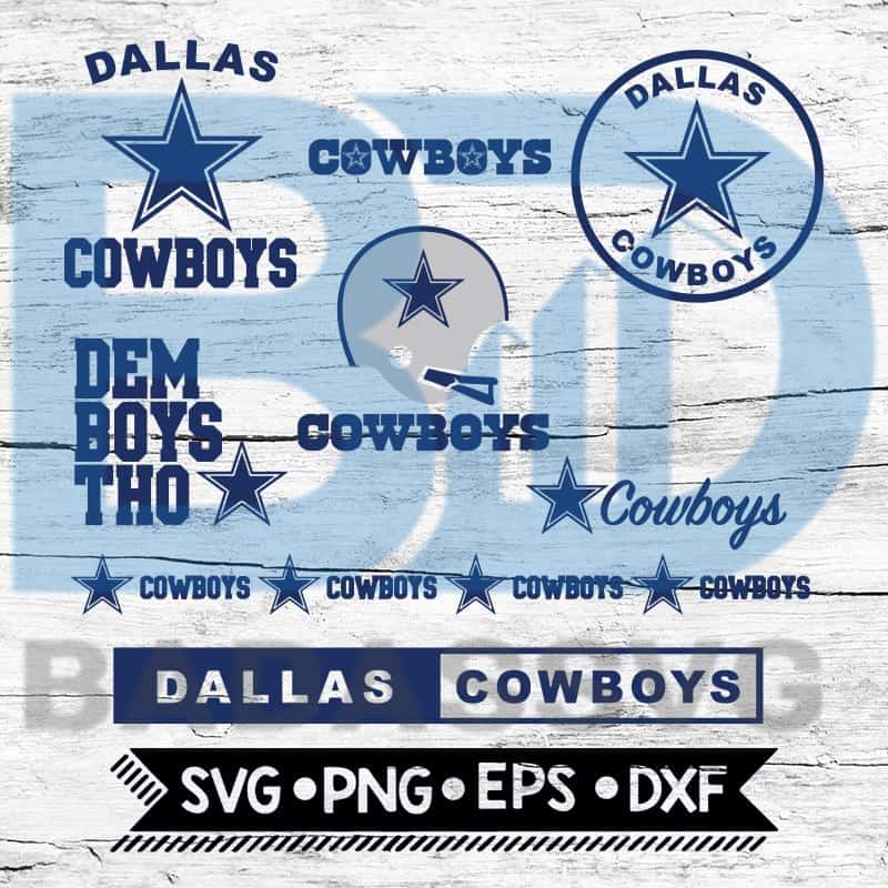 Download Dallas Cowboys Bundle NFL SVG PNG DXF EPS Download Files - badassvg