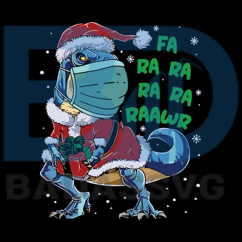 Download Dinosaur Christmas 2020 Fa Ra Ra Rawr T rex Santa Face ...