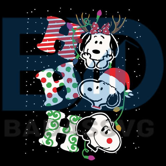 Download Ho Ho Ho Snoopy Christmas Svg Cute Christmas Disney Svg Christmas Gi Badassvg