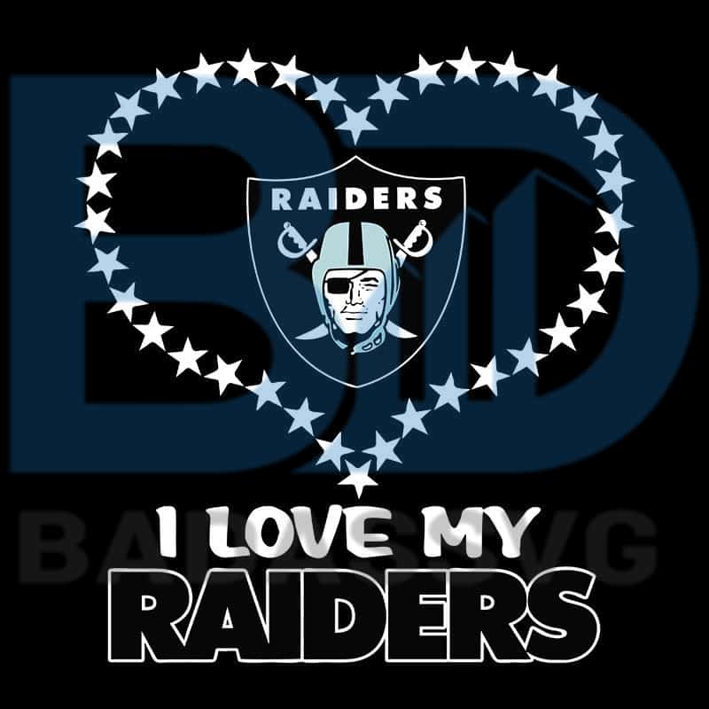Download I Love My Heart Las Vegas Raiders,NFL Svg, Football Svg ...