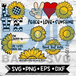 Free Free Sunflower Layered Svg SVG PNG EPS DXF File