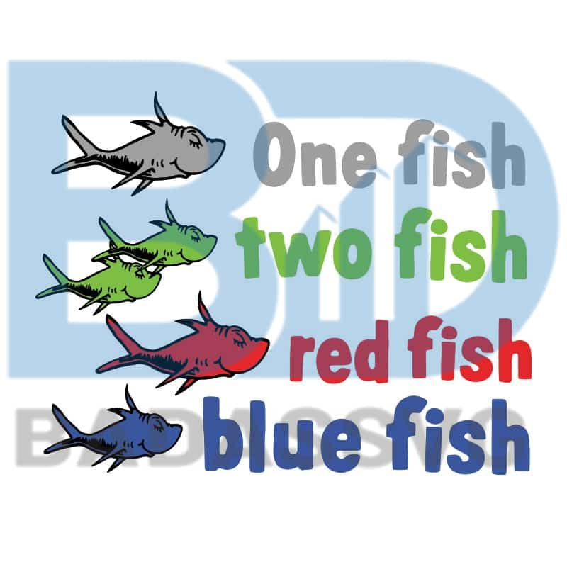 Download One fish two fish red fish blue fish, dr seuss svg, dr ...