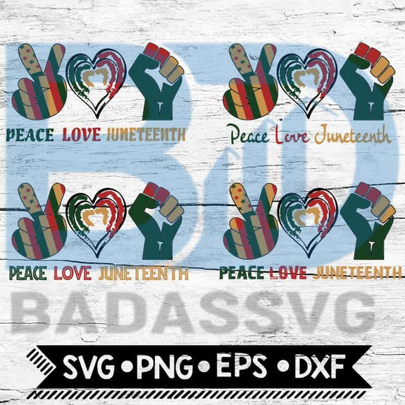 Free Free 158 Svg File Peace Love Juneteenth Svg SVG PNG EPS DXF File