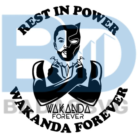 Download Rest In Power Black Panther Black Panther Svg Black Panther Png Badassvg