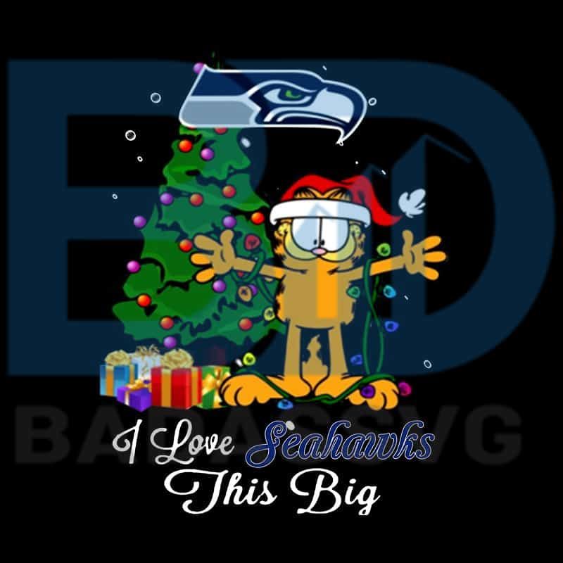 Download Seattle Seahawks Garfield Ugly Christmas svg, Seattle ...