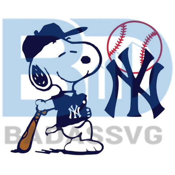 Download Snoopy New York Yankees Snoopy New York Yankees Svg New York Yankees Badassvg