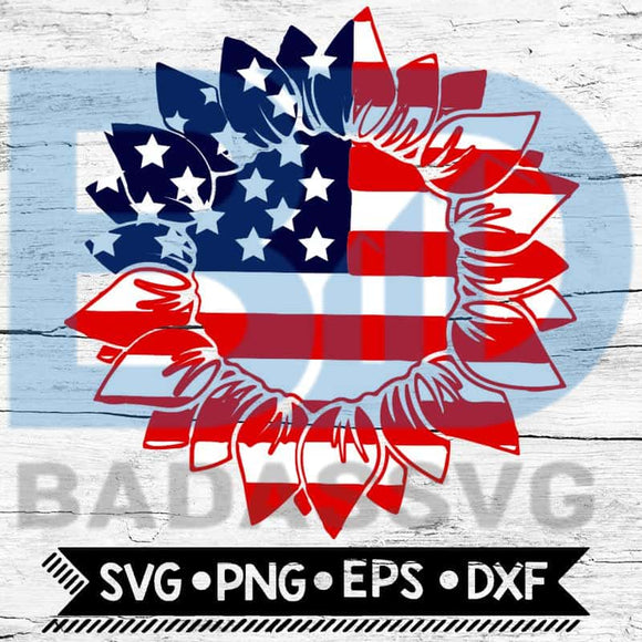 Download Sunflower Svg Svg Patriotic Svg Svg Files For Cricut Sunflower Cli Badassvg