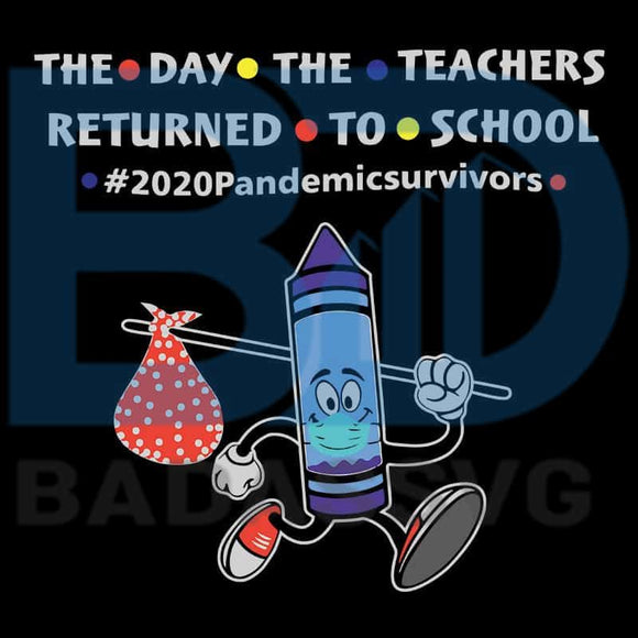Download The Day The Teacher Go To School Crayon Svg Cute Crayon 100th Day O Badassvg