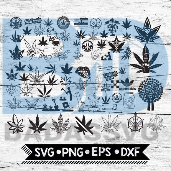 Download Weed Svg Bundle Png Dxf Eps Jpg Clipart Svg 70 Files For Silhou Badassvg