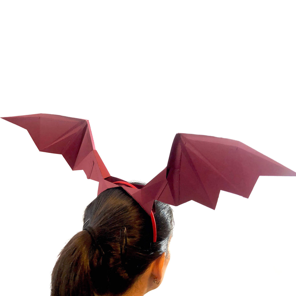 BAT WINGS HEADBAND DIY paper craft DIGITAL TEMPLATE Lucas Papel