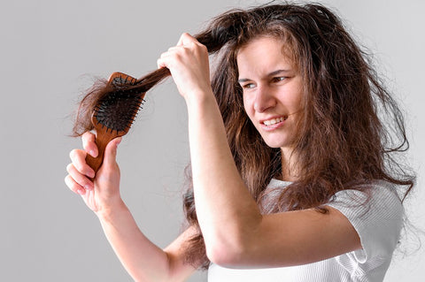 Woman Brushing Hair