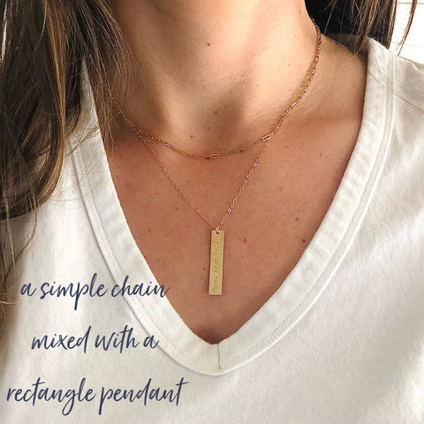 Layering Gold Necklace designed by Sarah Cornwell Jewelry