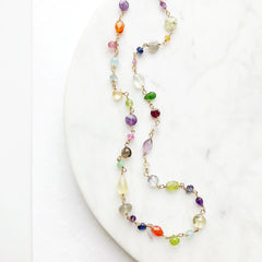 gemstone necklace, sarah cornwell jewelry, sarah cornwell