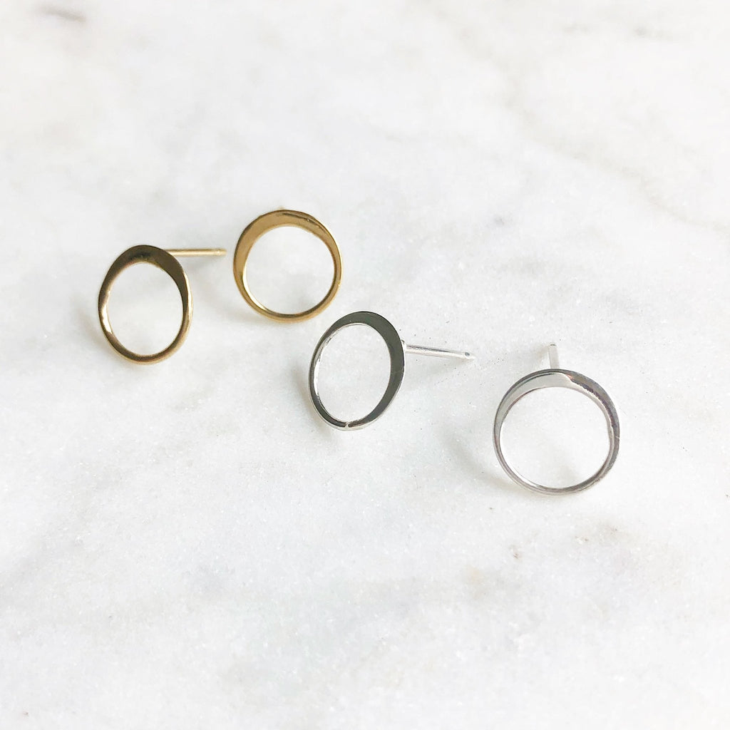 Earring Studs Old Gold – BOWverwhelmed