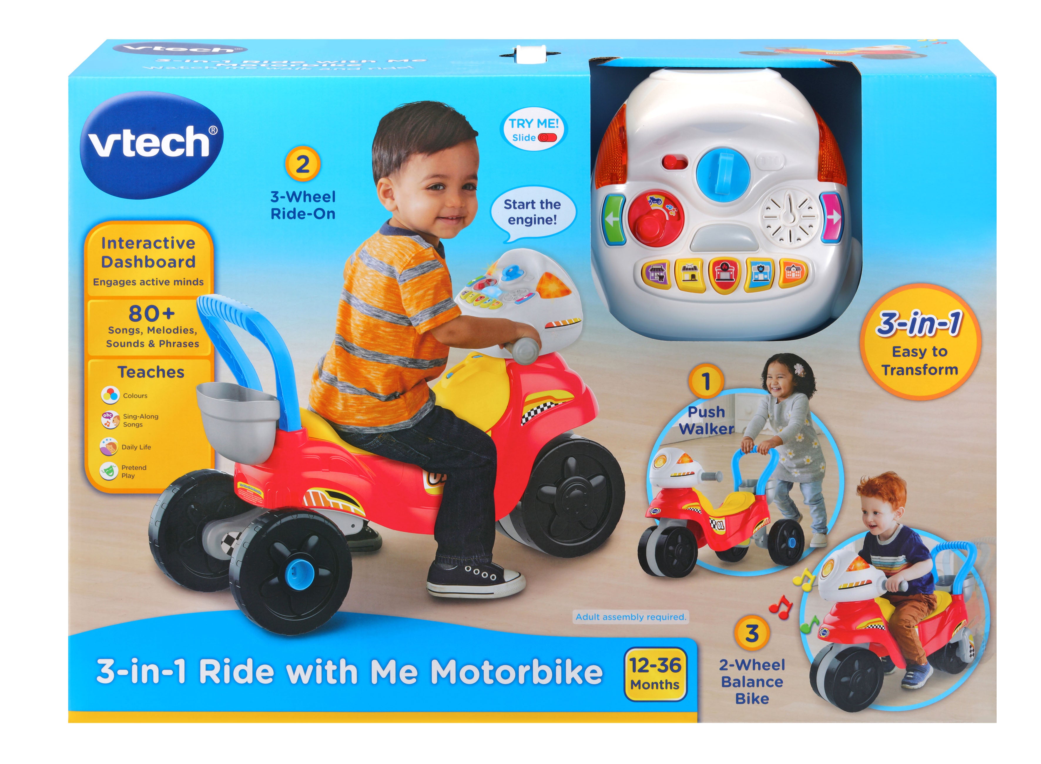 vtech 3 in 1 ride on