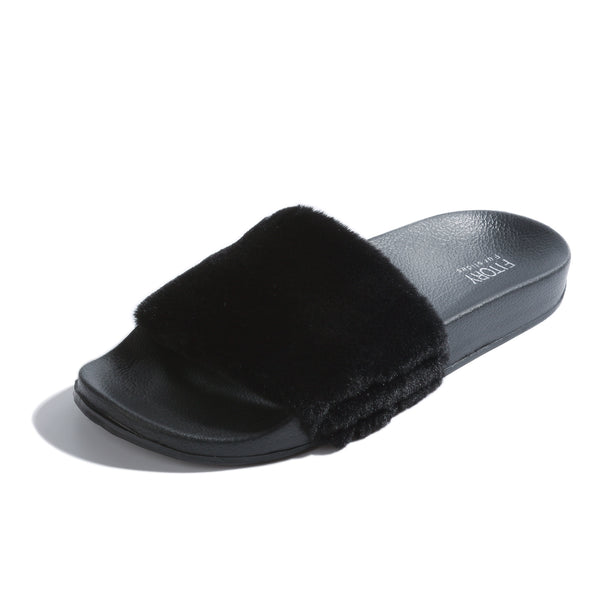 Women's Fluffy Slides With Arch Support 