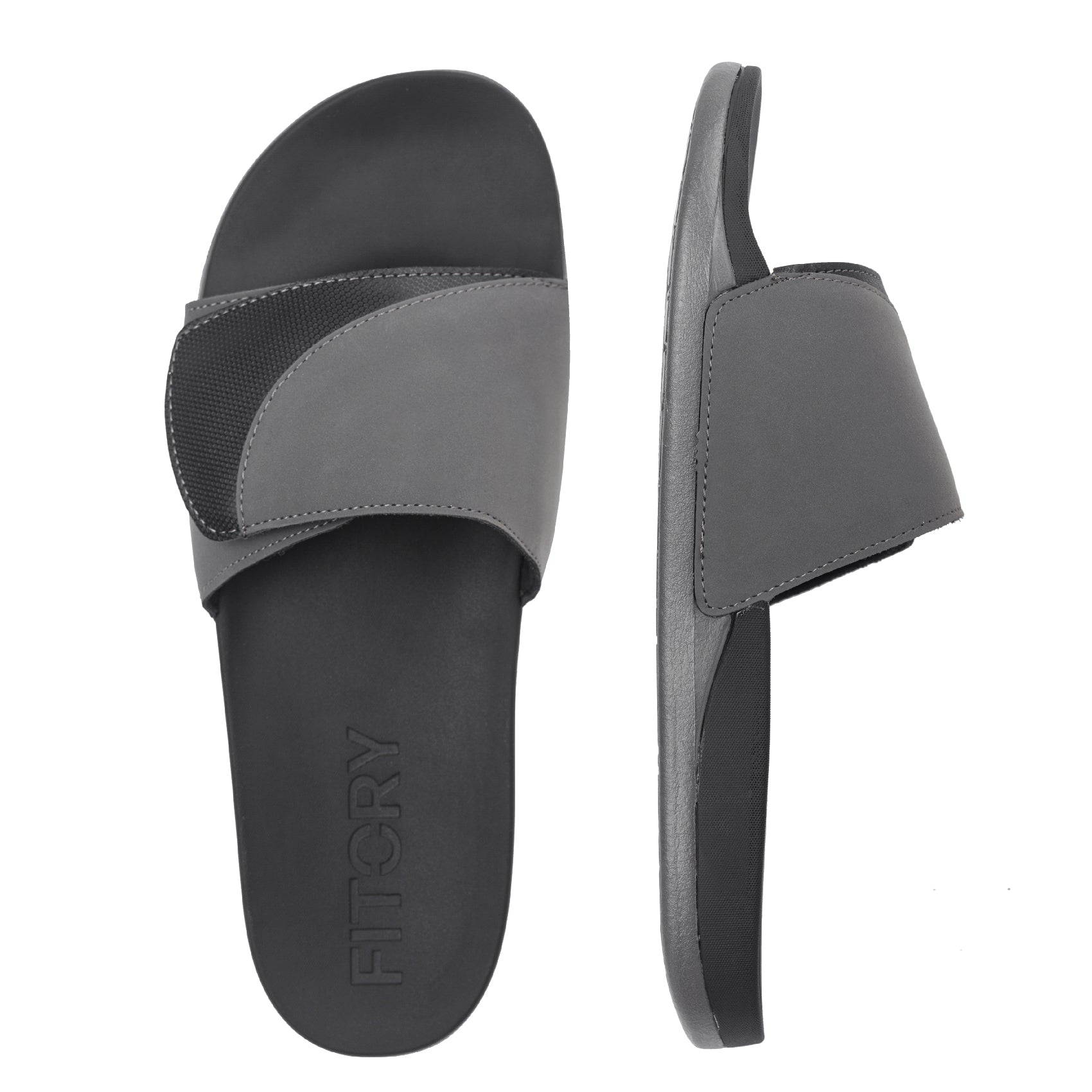 mens slide sandals with arch support