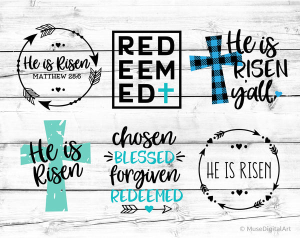 Download Easter Bundle Svg Christian Easter Svg Bundle He Is Risen Christian Musedigitalart