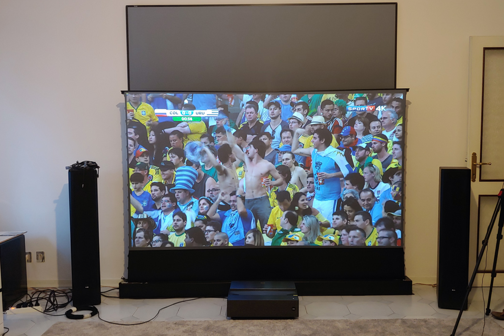 WHY PAY MONEY FOR A ULTRA SHORT THROW PROJECTION SCREEN WHEN YOU