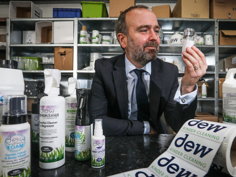 Erik Smyth, Chief Executive Of Dundee Firm Ecoanolytes That Produces The Dew Cleaning Product