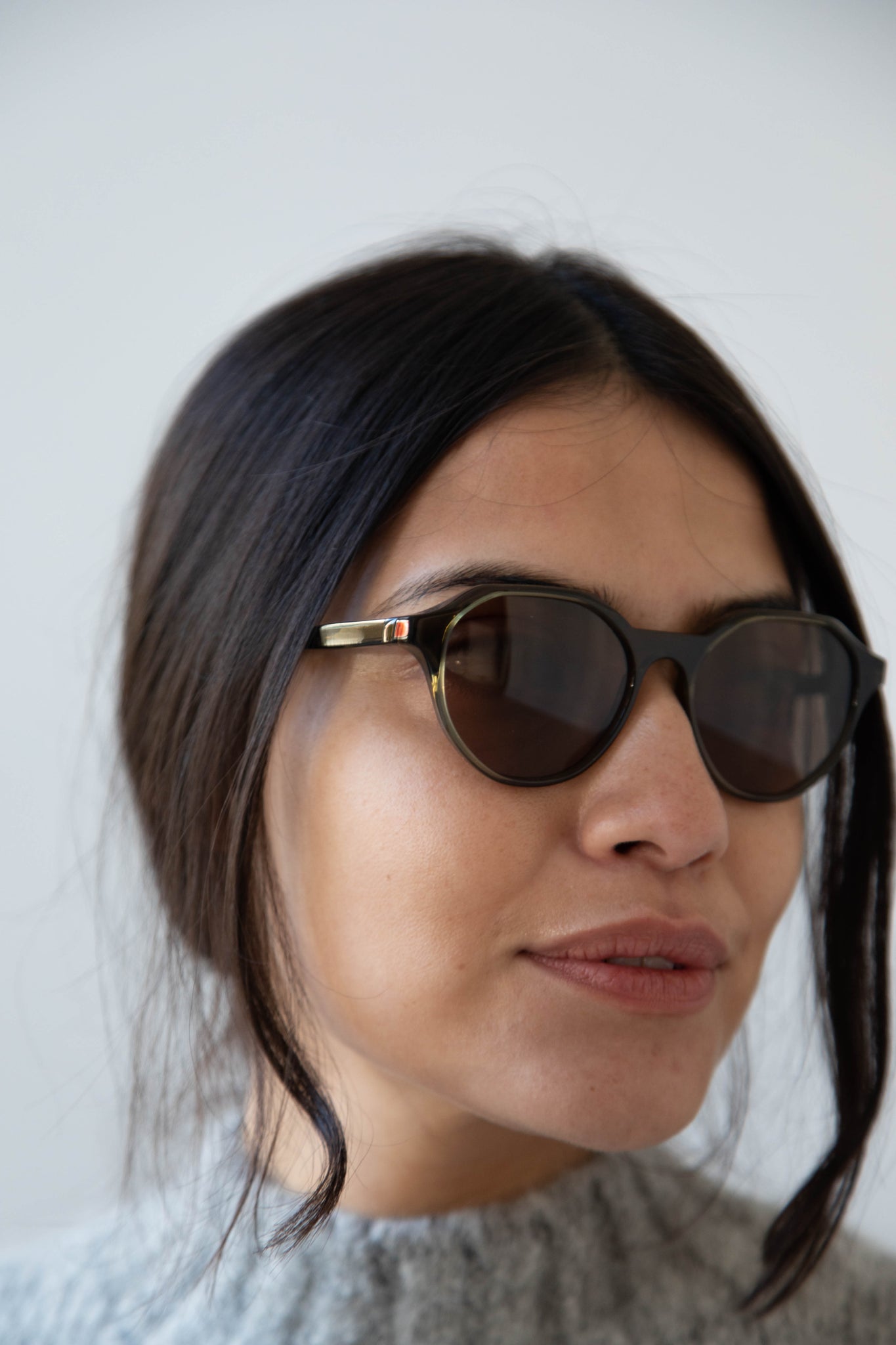 Eva Masaki Mouse Sunglasses in Forest