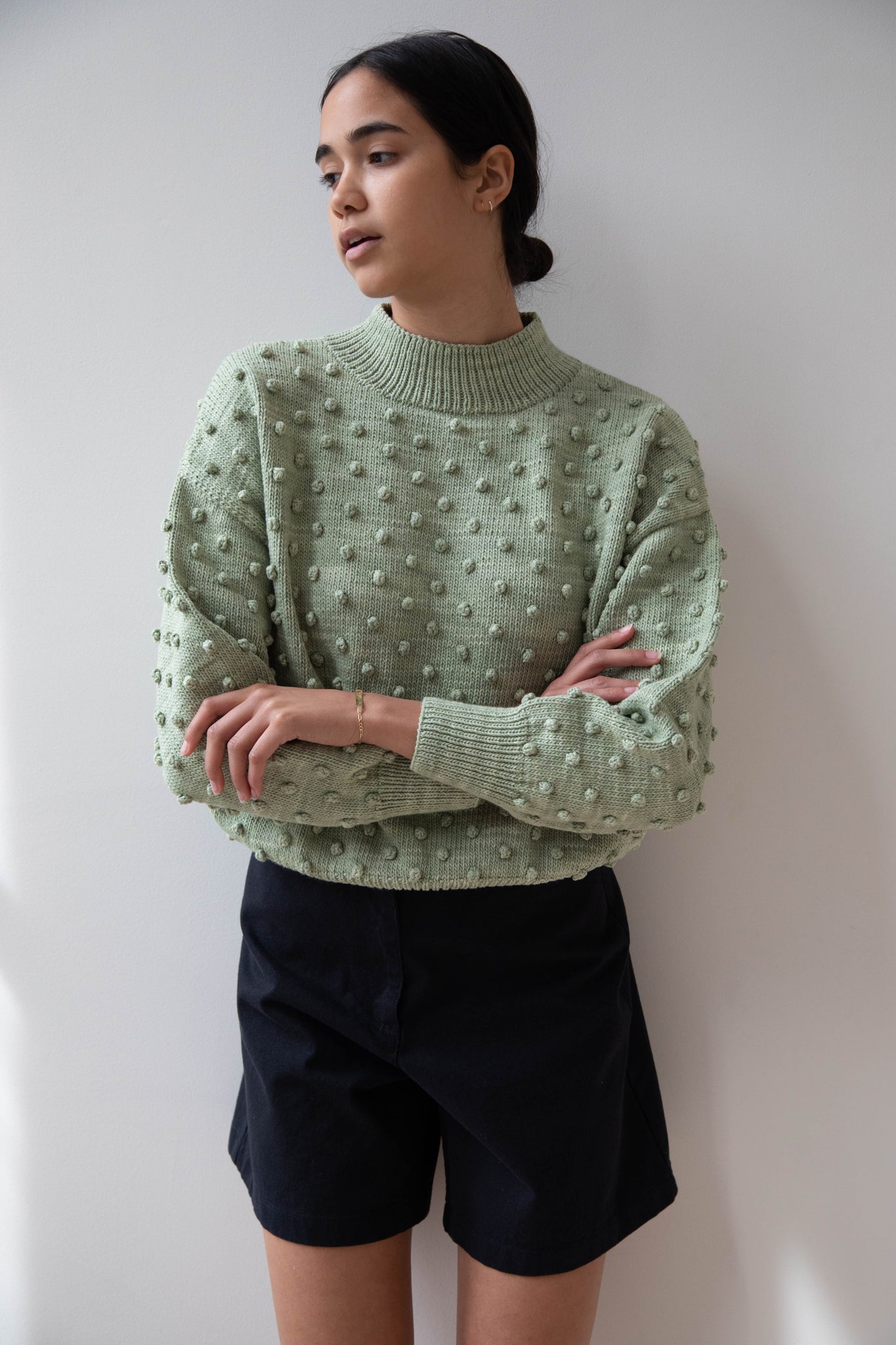 Misha & Puff Popcorn Sweater - Peacock clerinssl.com