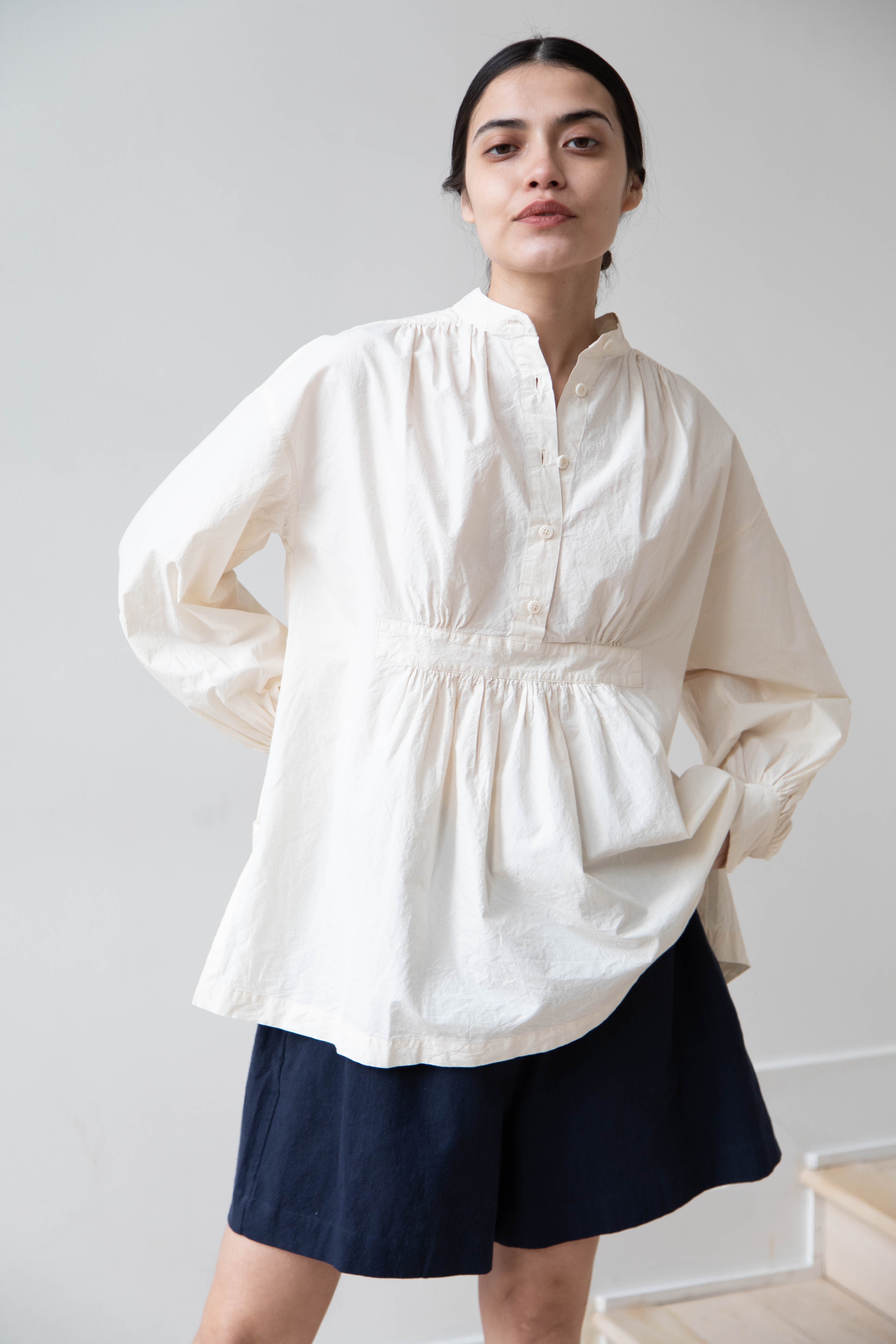 rennes — Casey Casey | Yuka Shirt L Cotton in Natural