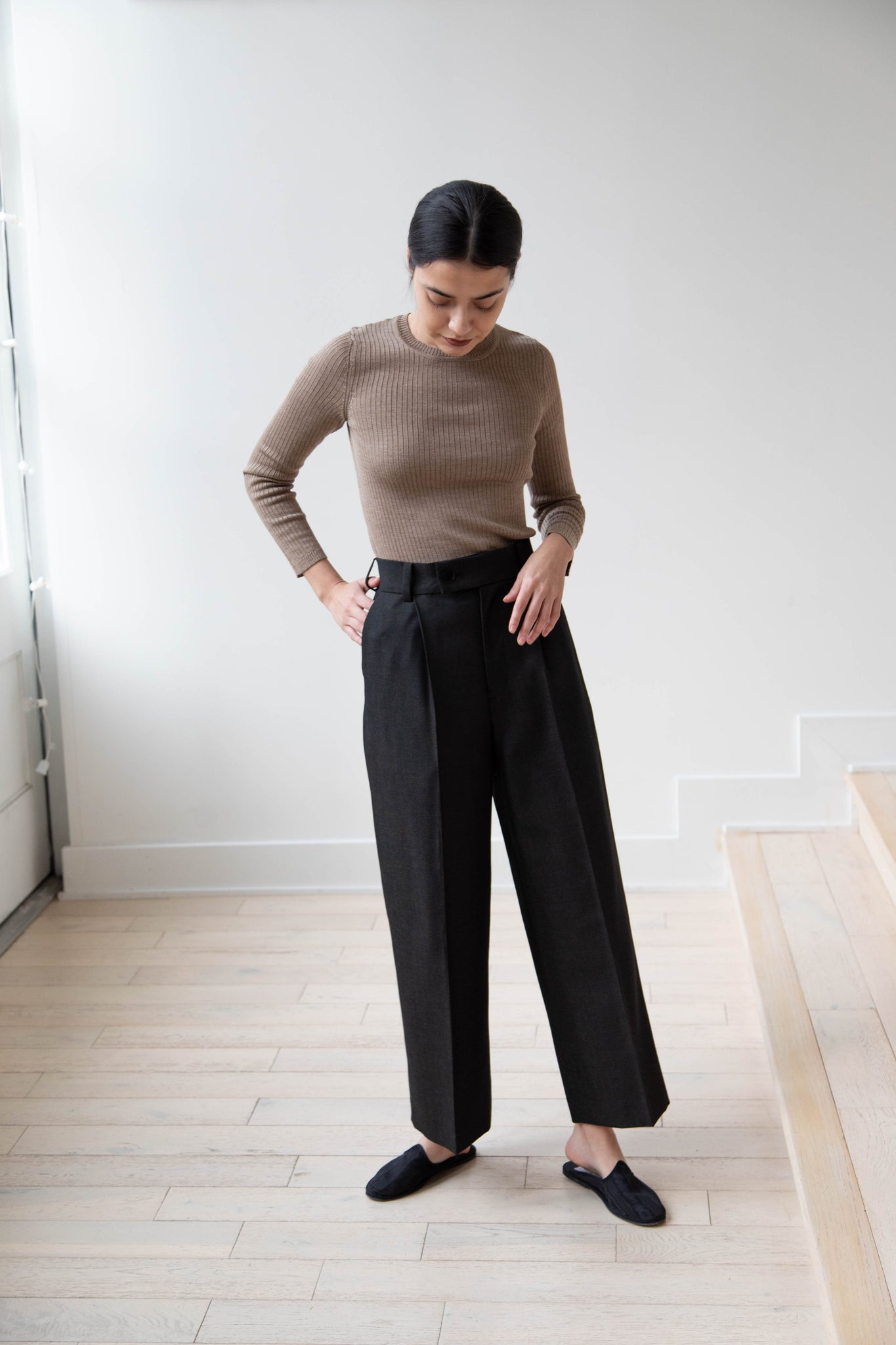 Arts & Science Simple Wide Leg Pants