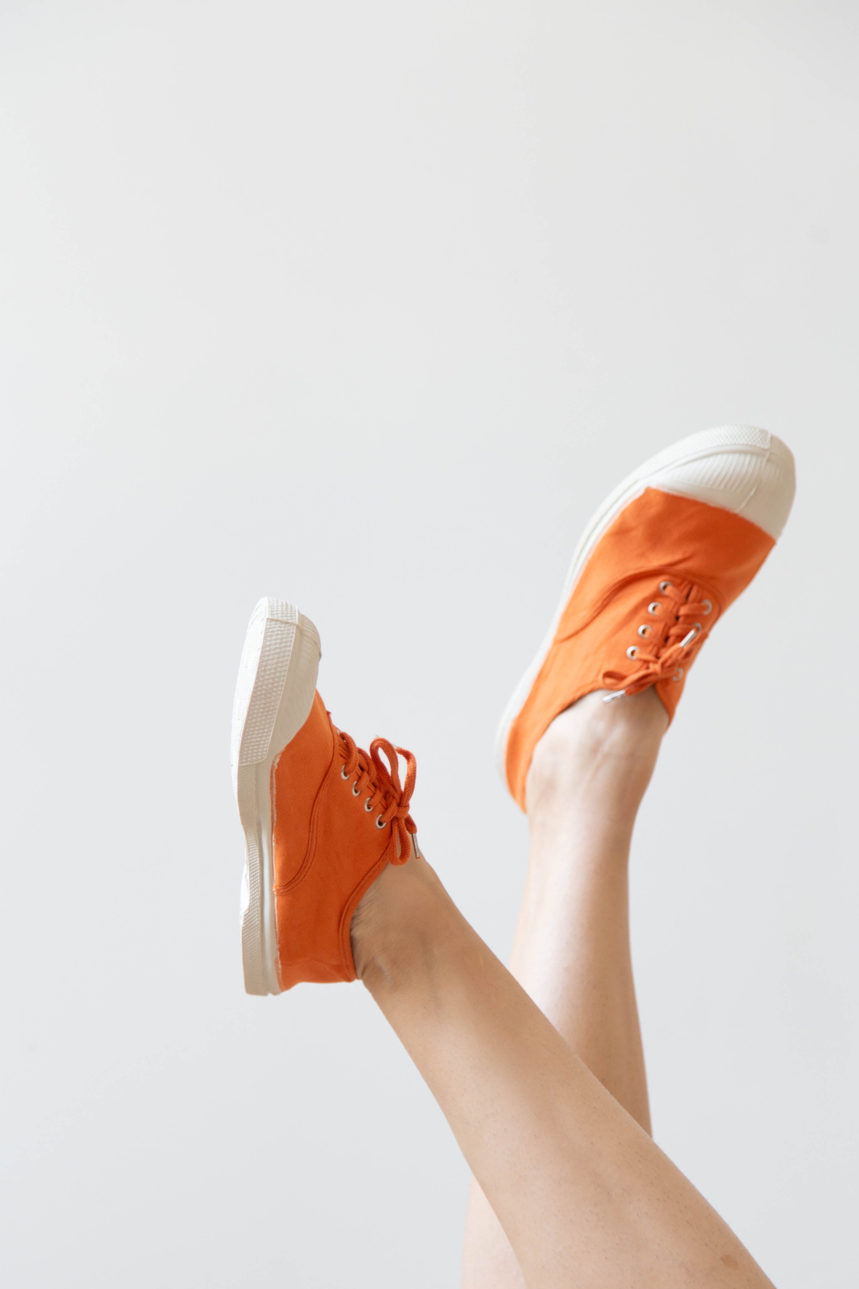 Lace-Up Sneakers in Marmalade