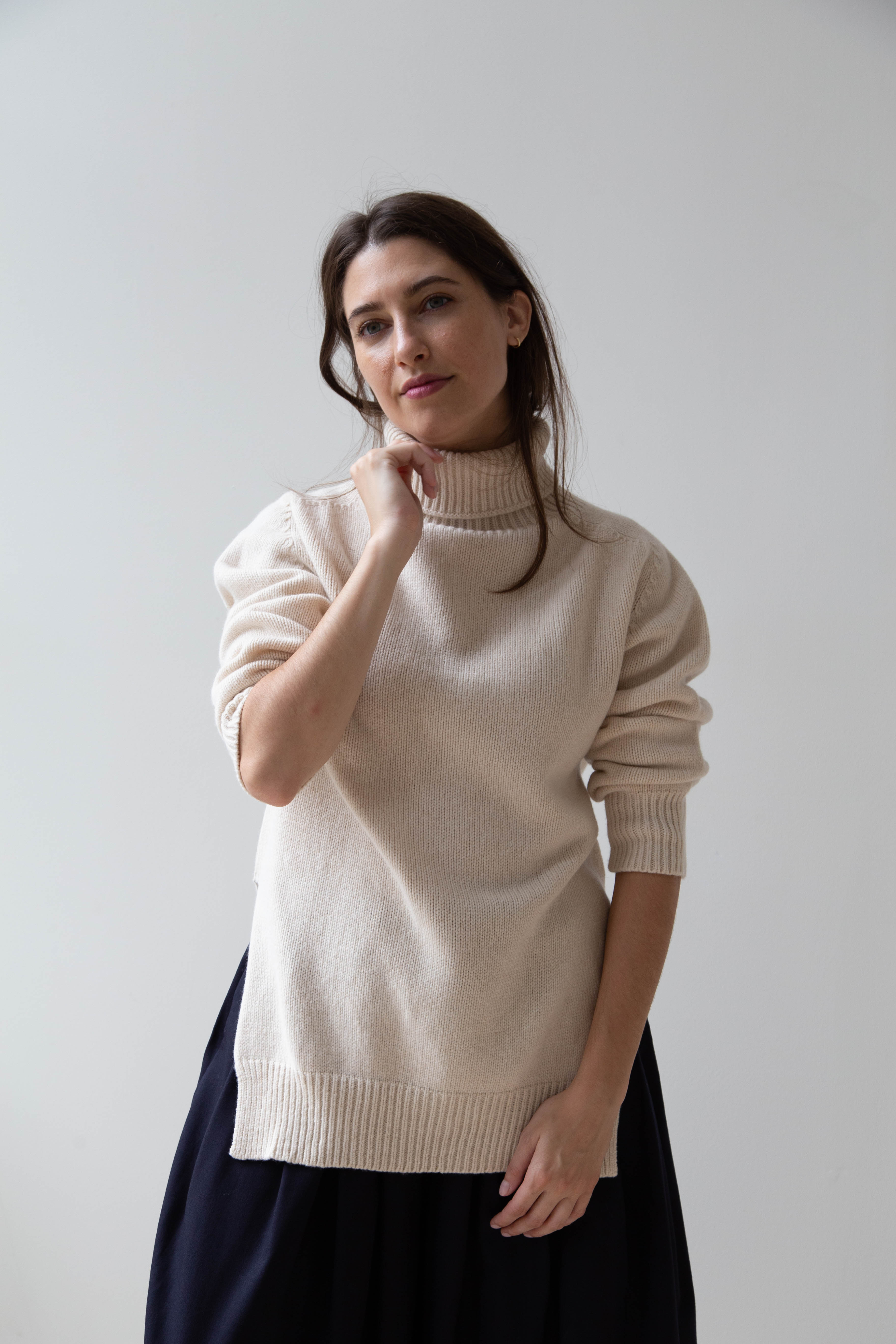 EASTBYEASTWEST Woodland Sweater in Sand