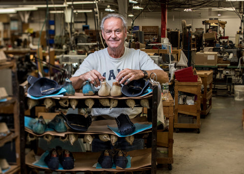 shoemaker with shoes