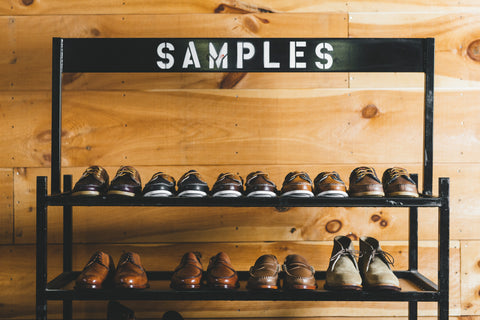 samples shoe rack