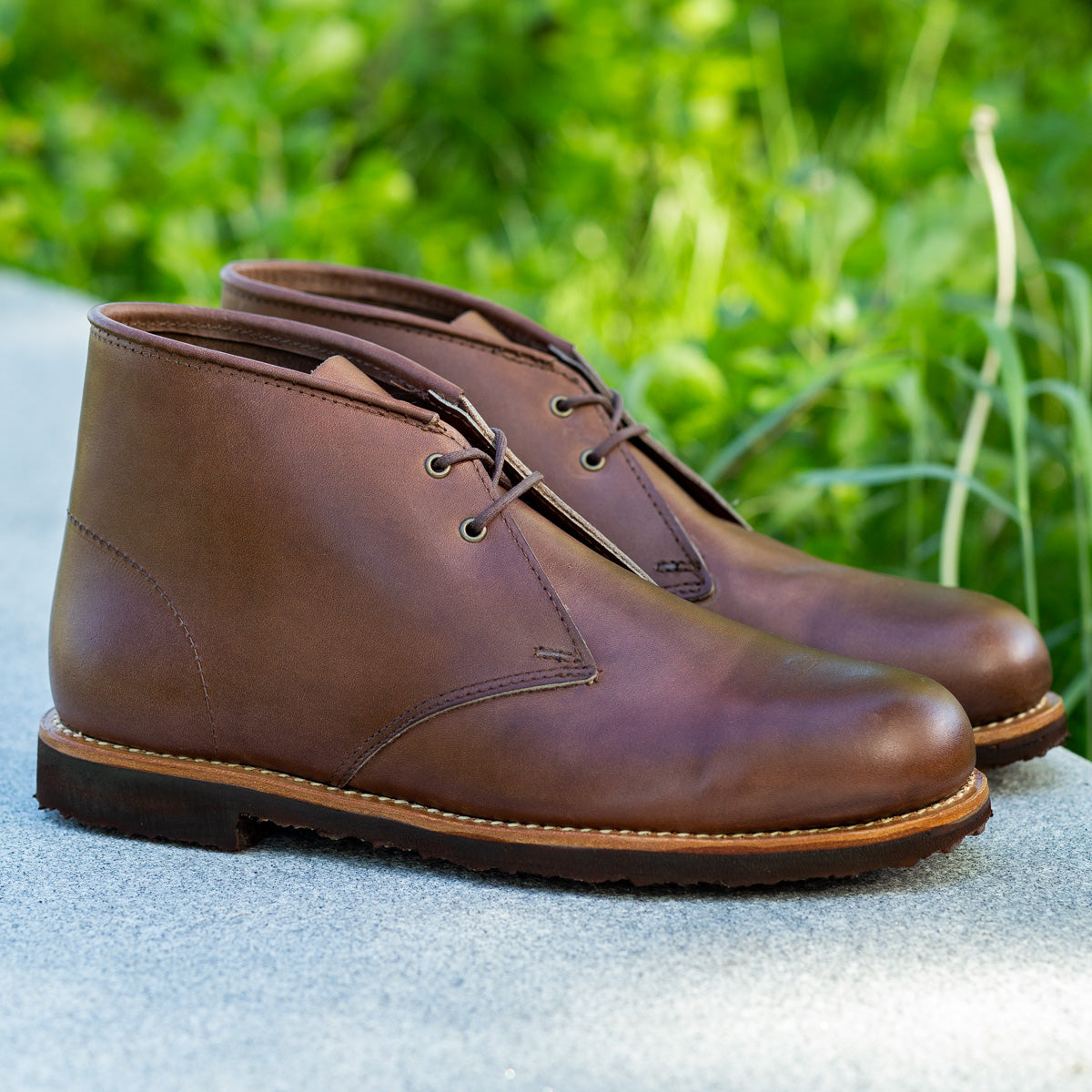 chukka brown leather