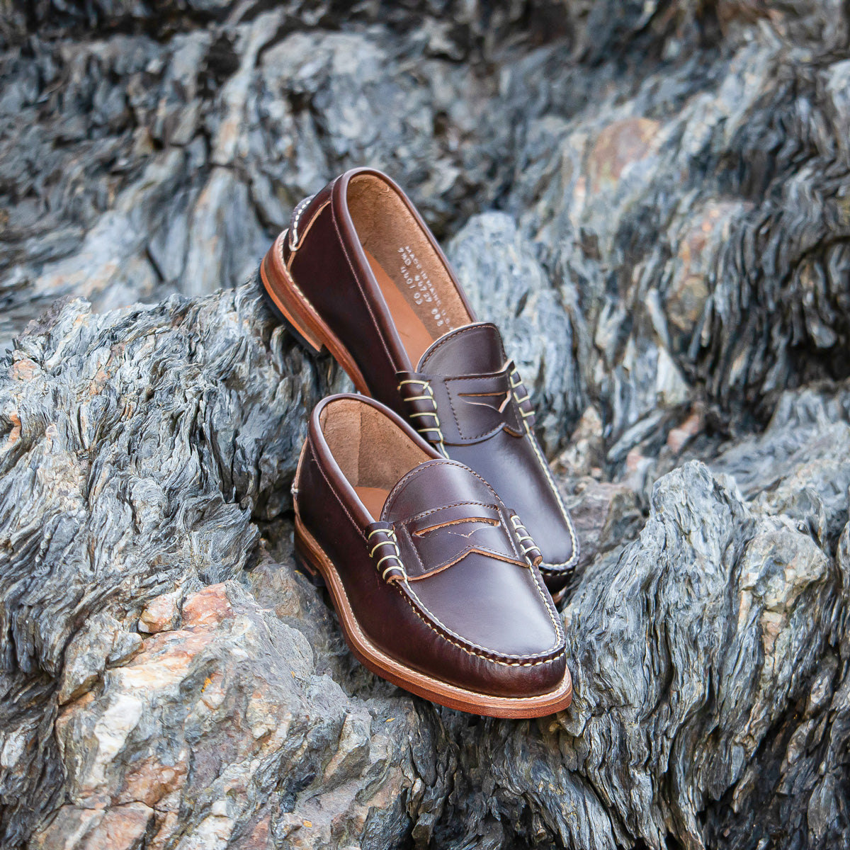 Beefroll Penny Loafers - Carolina Brown Chromexcel | Rancourt & Co ...