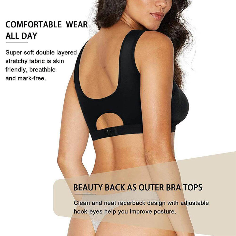 BRABIC Women Post-Surgical Sports Support Bra Front Closure with