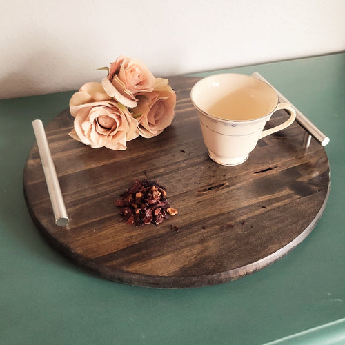 Wooden Ottoman Tray - Coffee Station Tray - Serving Platter –  PerryhillRustics