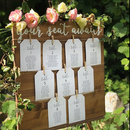 Find Your Seat Wooden Seating Chart Sign by Perryhill Rustics –  PerryhillRustics