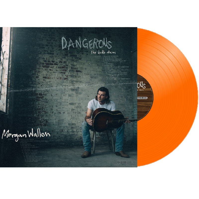 morgan wallen exclusive limited edition orange vinyl dangerous