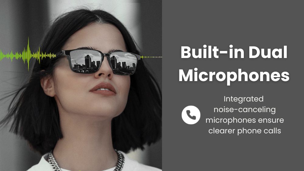 built-in dual noise canceling microphones