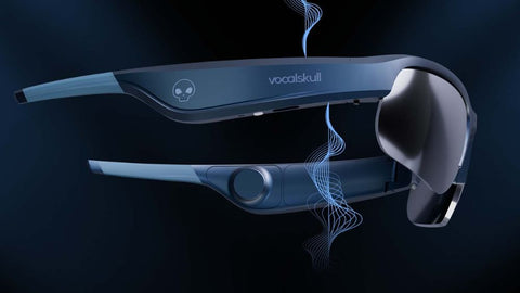 wrap-around style sports bone conduction sunglasses by VocalSkull