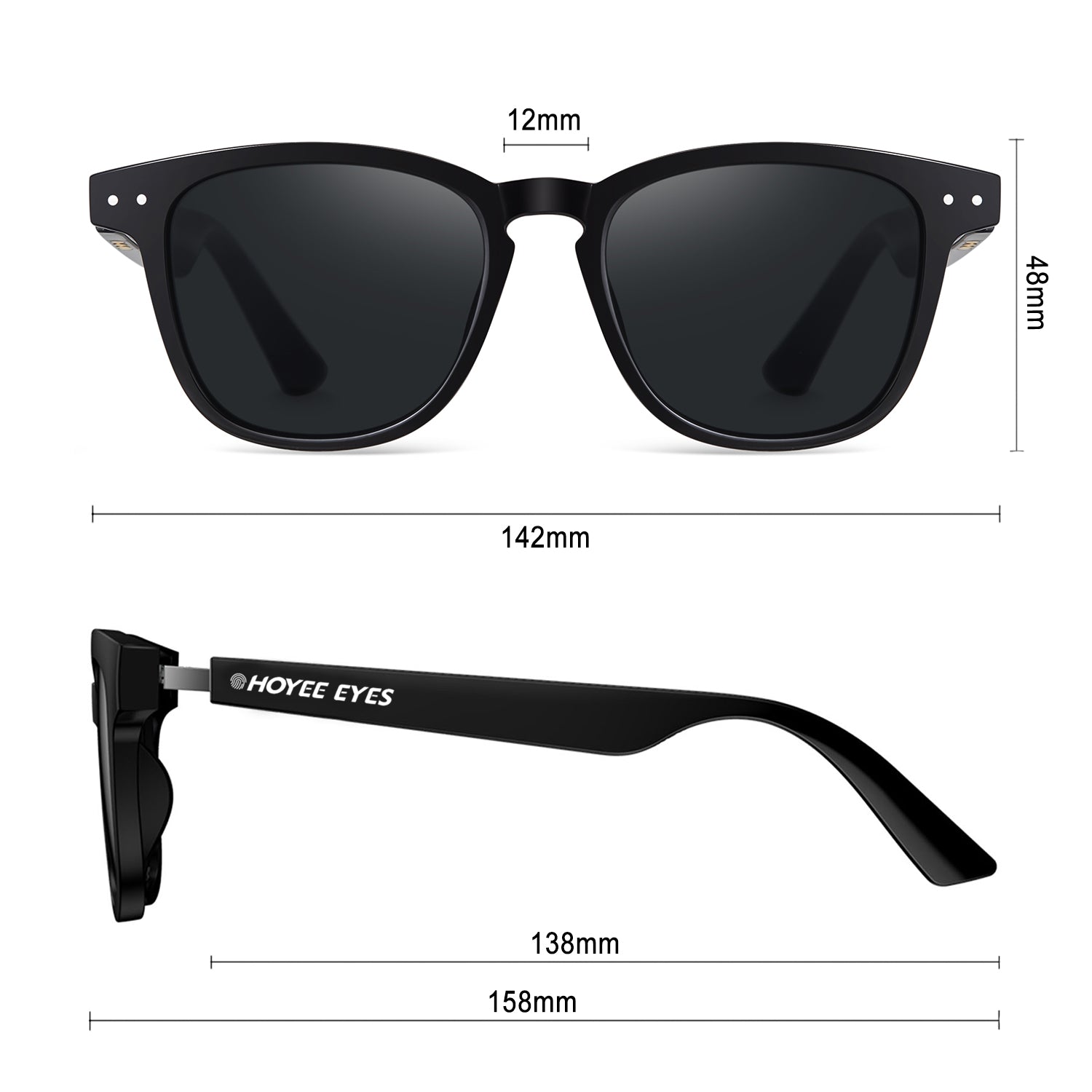 hoyee eyes astrid smart sunglasses dimensions