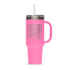 Personalized 40oz Stainless Steel Tumbler with Flip Lid and Straw